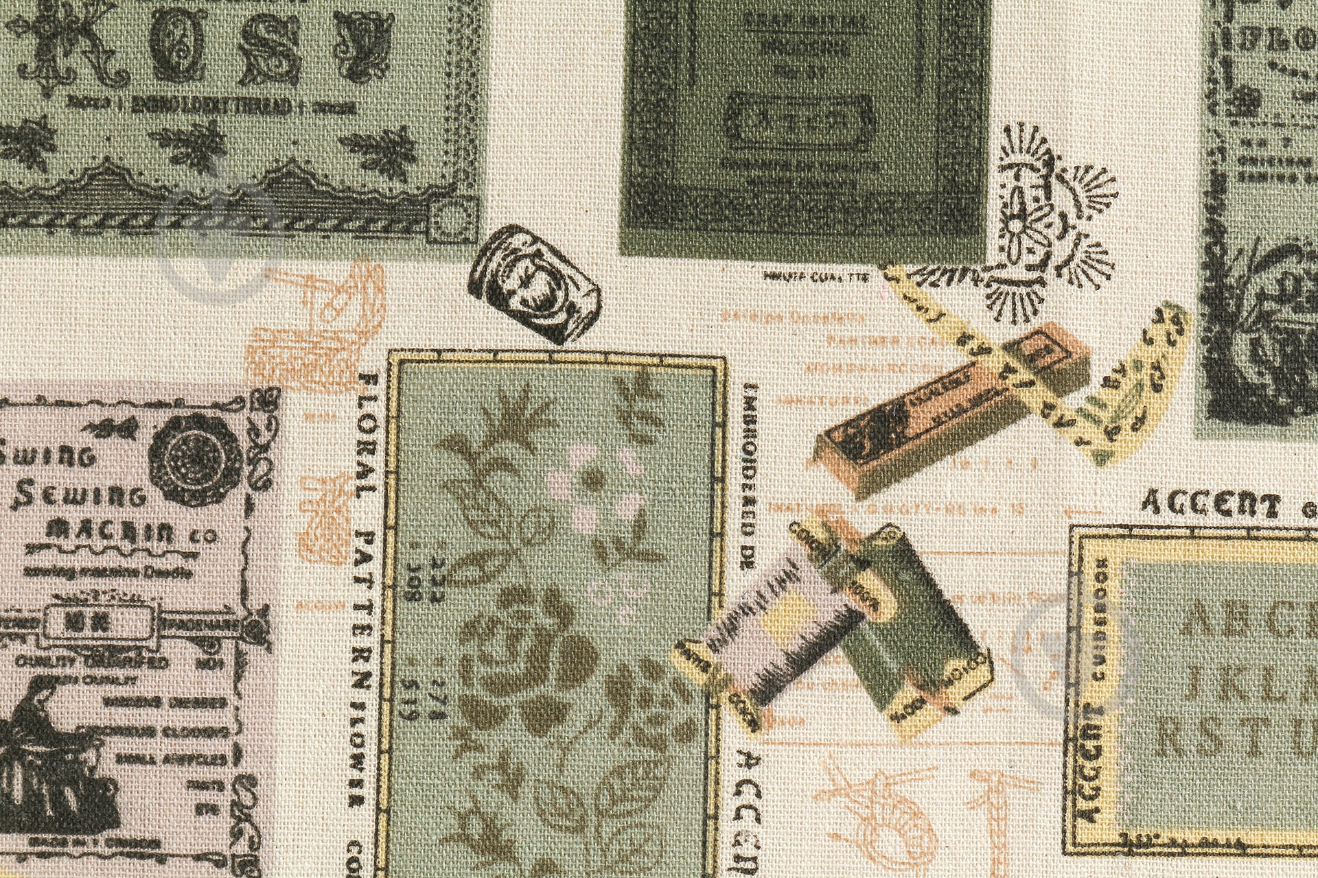 Скатерть Винтаж 110x140 см зеленый - фото 2 Скатерть Винтаж 110x140 см зеленый - фото 2