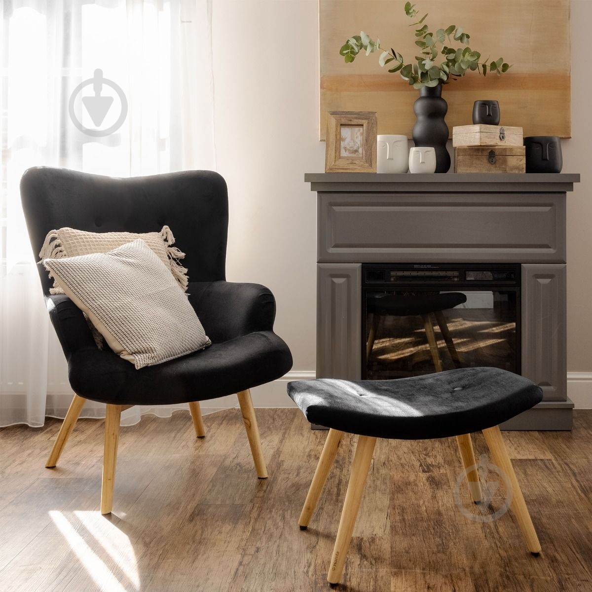 Подставка для ног Homla Moss черный - фото 7