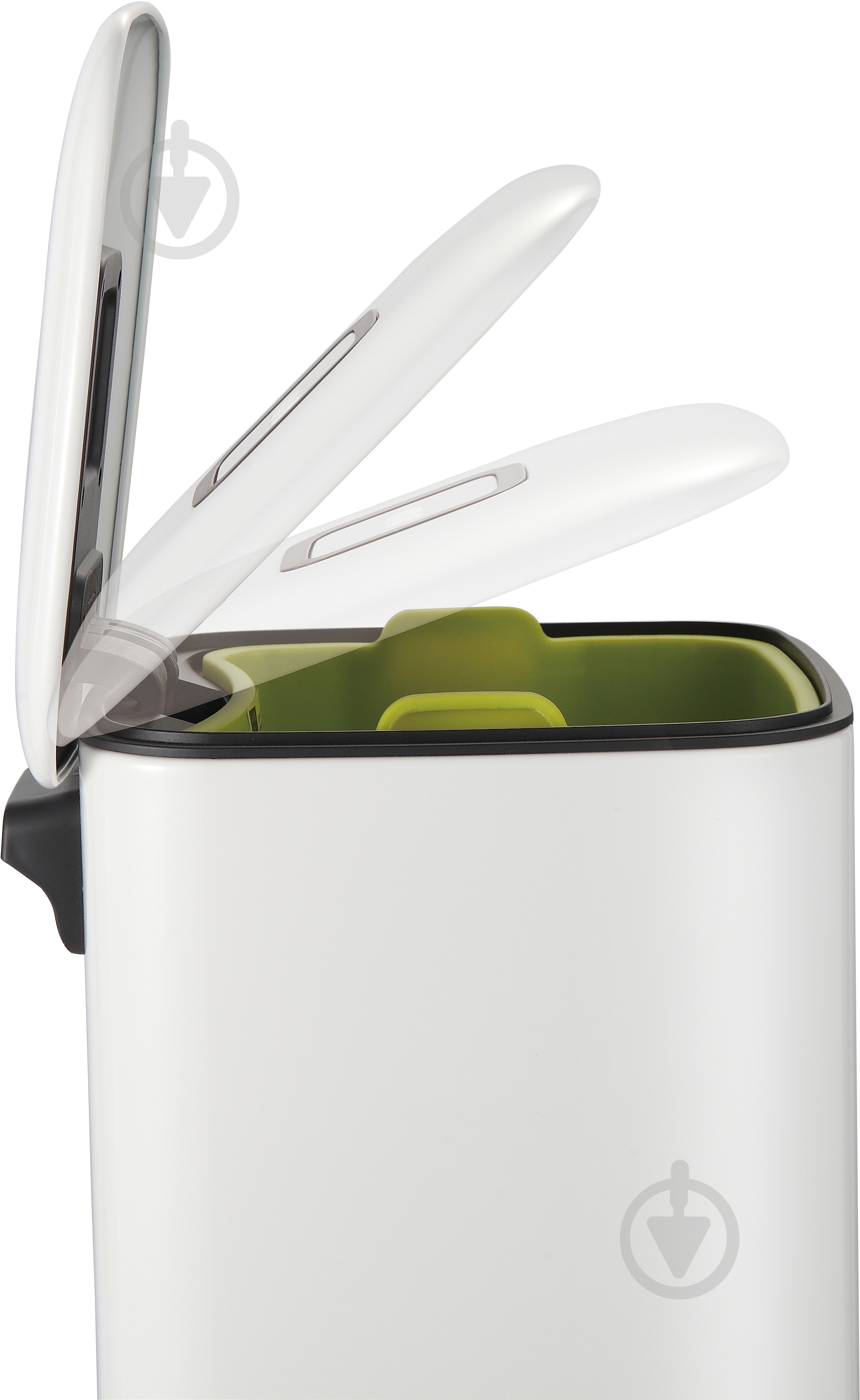 Ведро с педалью Java JH-8855TFK-9L-white - фото 2