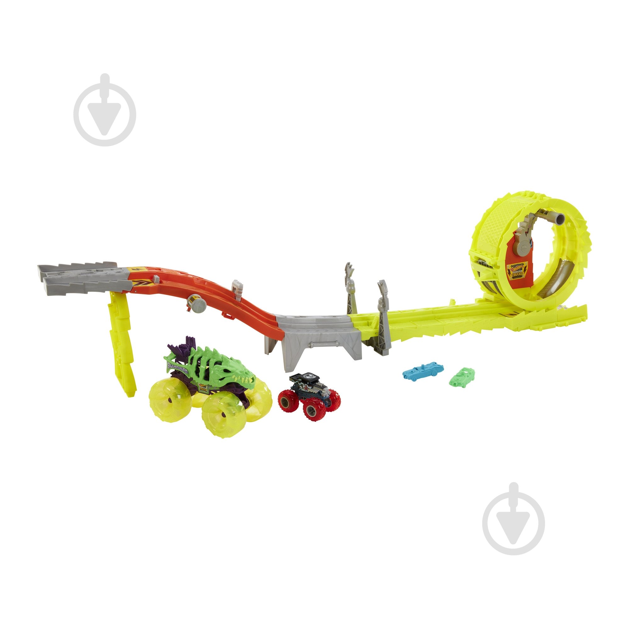 Набор Mattel "Заряжай и преследуй" серии "Power Smashers" Monster Trucks HXT05 - фото 1