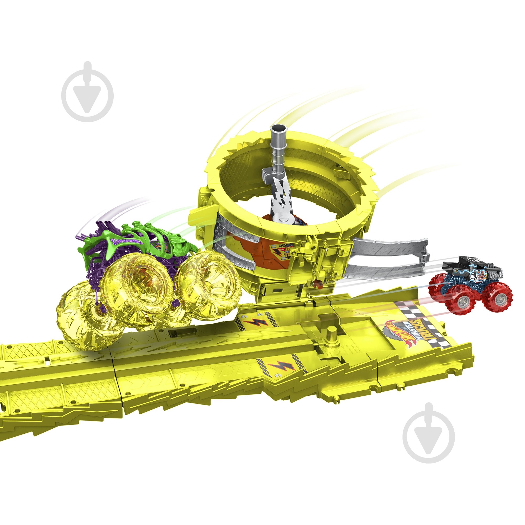 Набор Mattel "Заряжай и преследуй" серии "Power Smashers" Monster Trucks HXT05 - фото 3