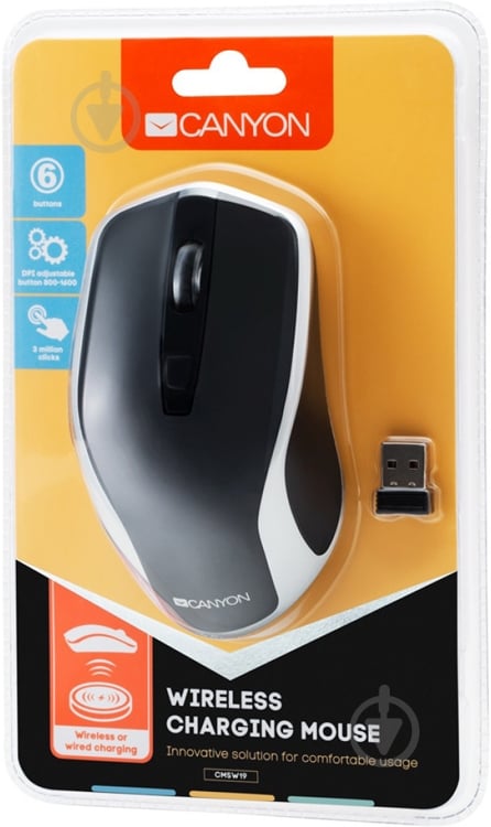 Мышка Canyon CNS-CMSW19B black/silver - фото 5