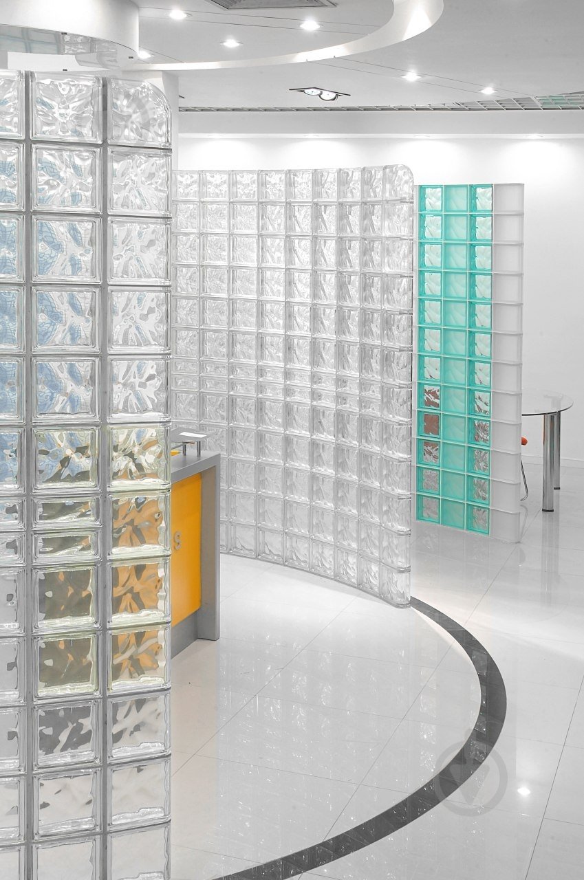 Стеклоблок Basic 190x190x80 Wave бирюзовый - фото 4