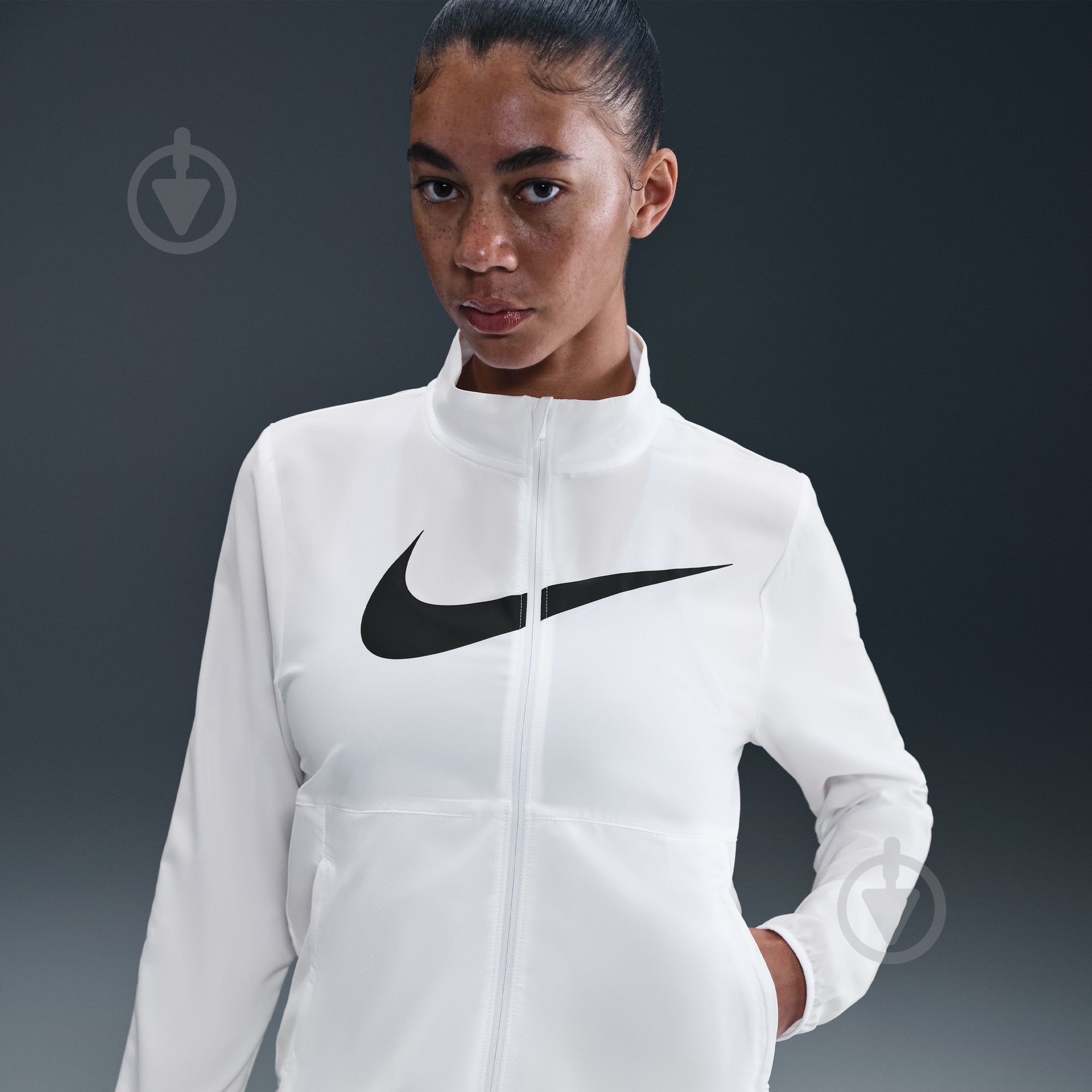 Ветровка женская Nike W NK TEMPO SWSH HBR DF JKT HV2647-100 р.M белая - фото 7 Ветровка женская Nike W NK TEMPO SWSH HBR DF JKT HV2647-100 р.M белая - фото 7