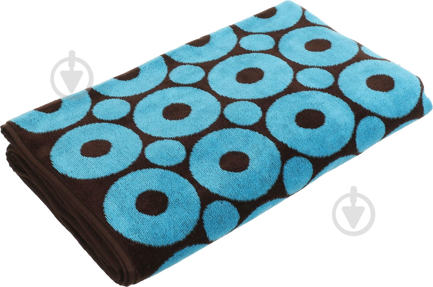 Полотенце Круг 86x160 см серый - фото 1