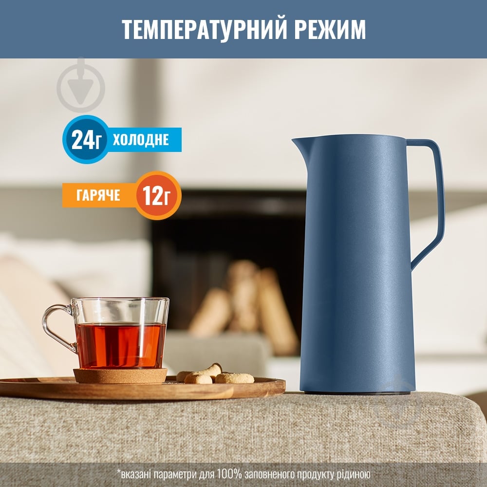 Термочайник Tefal Motiva 1 л блакитний n4170310 - фото 2