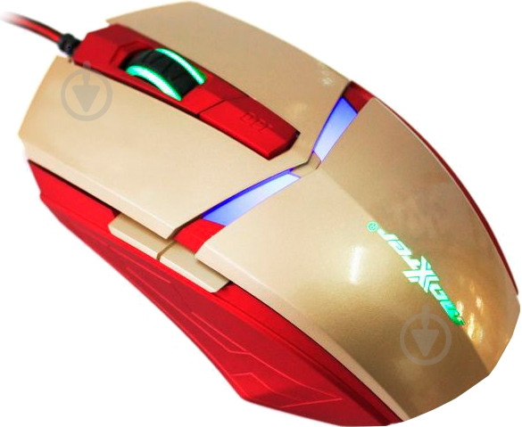 Мышка Maxxter G1 IRON CLAW USB Gold/Red - фото 1