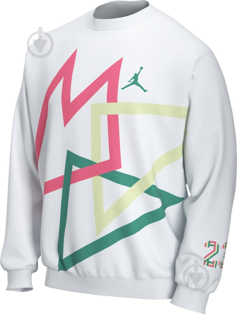 Джемпер Nike M J SPRT DNA HBR FLC CREW CK9569-100 р. XL белый - фото 3 Джемпер Nike M J SPRT DNA HBR FLC CREW CK9569-100 р. XL белый - фото 3