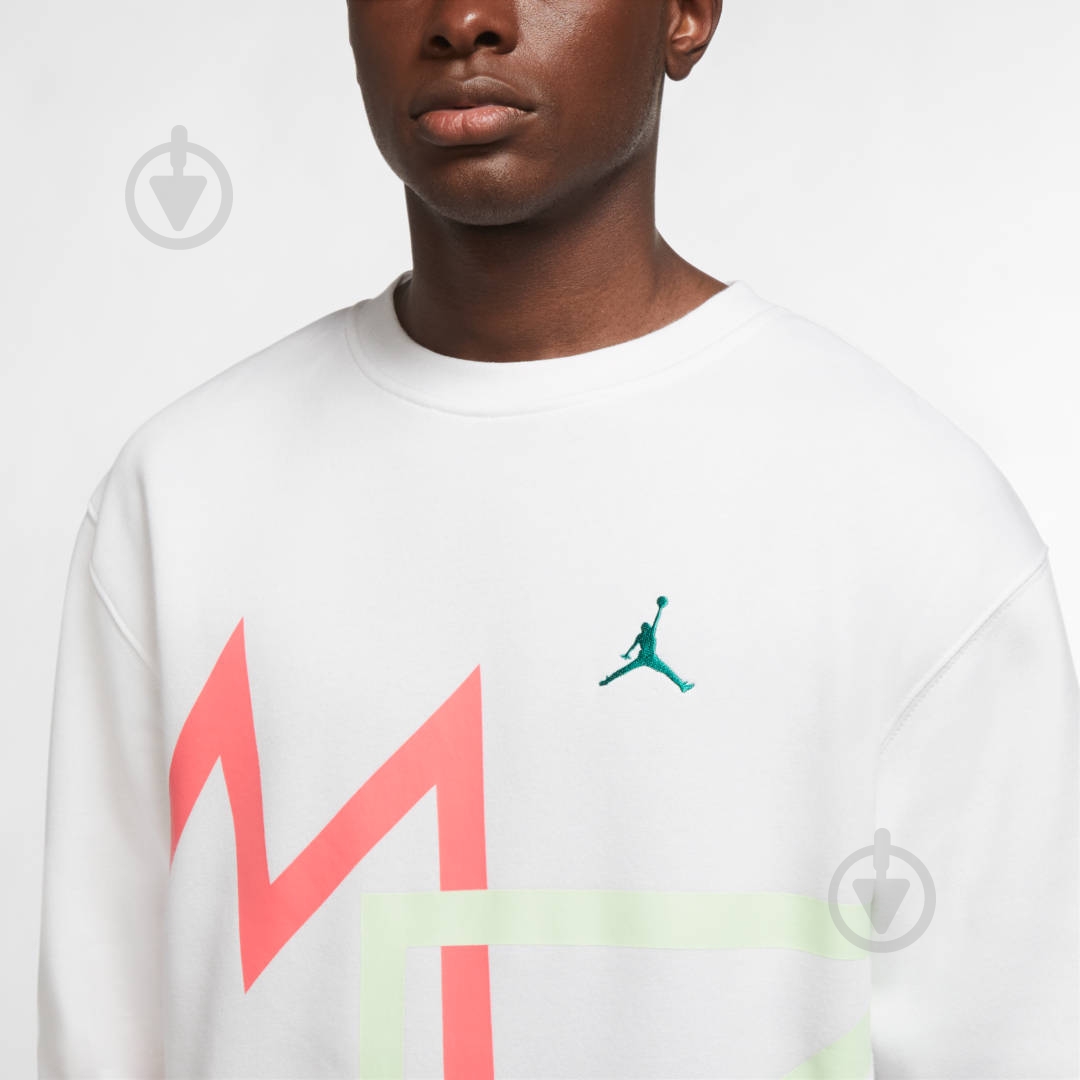 Джемпер Nike M J SPRT DNA HBR FLC CREW CK9569-100 р. XL белый - фото 6 Джемпер Nike M J SPRT DNA HBR FLC CREW CK9569-100 р. XL белый - фото 6