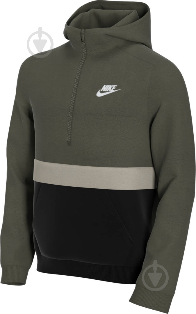Джемпер Nike B NSW CLUB HZ CQ4297-325 р. L зеленый - фото 4