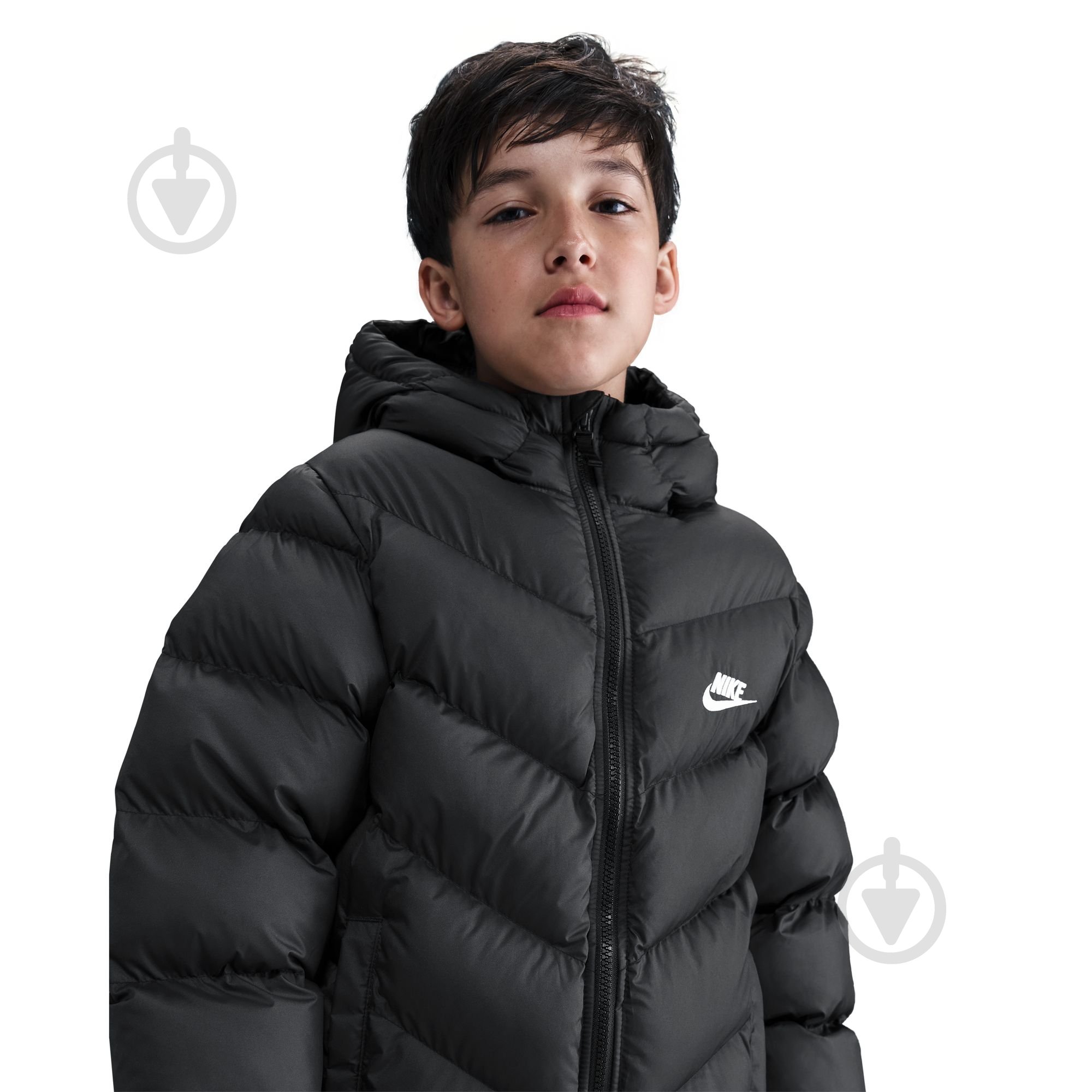 Куртка унисекс Nike Sportswear All Day Play Older Kids' Puffer Jacket р.146 черный HJ2722-010 - фото 4