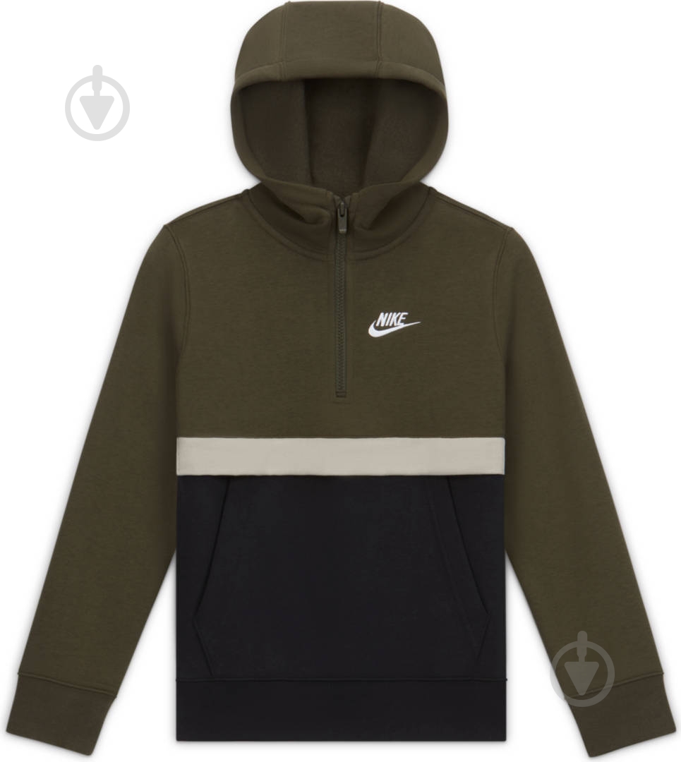 Джемпер Nike B NSW CLUB HZ CQ4297-325 р. M зеленый - фото 2