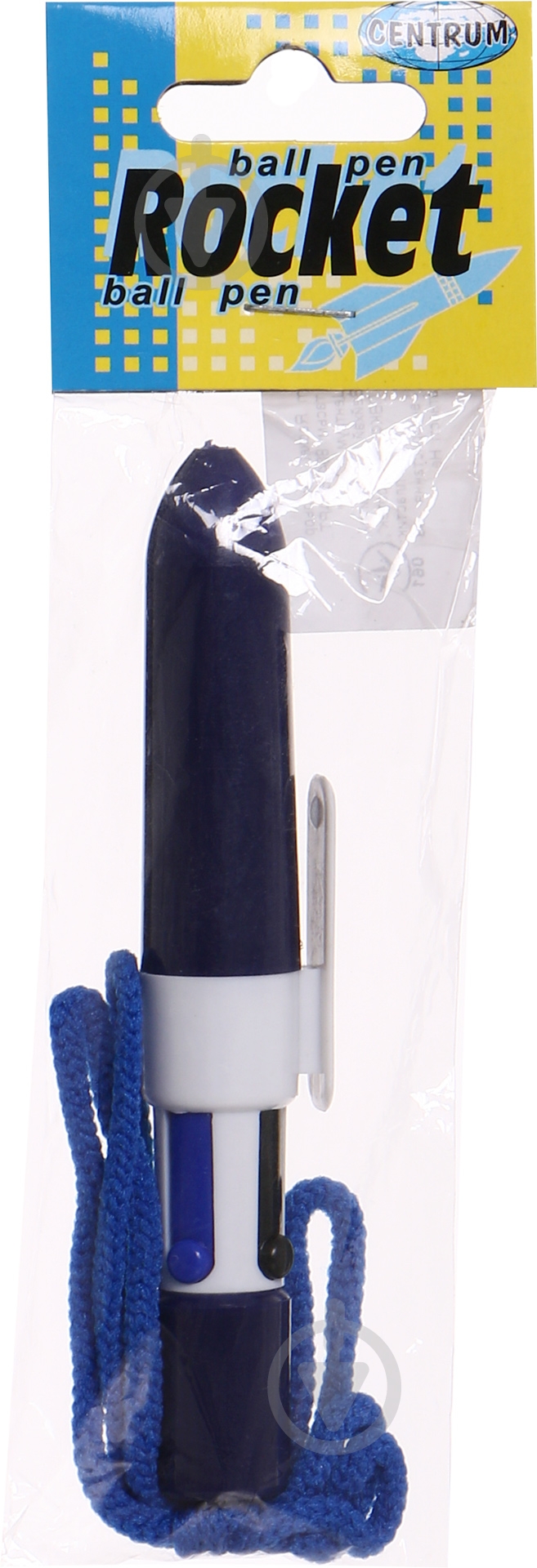 Ручка шариковая Centrum Rocket 4-цвета на тесьме 80465 - фото 2