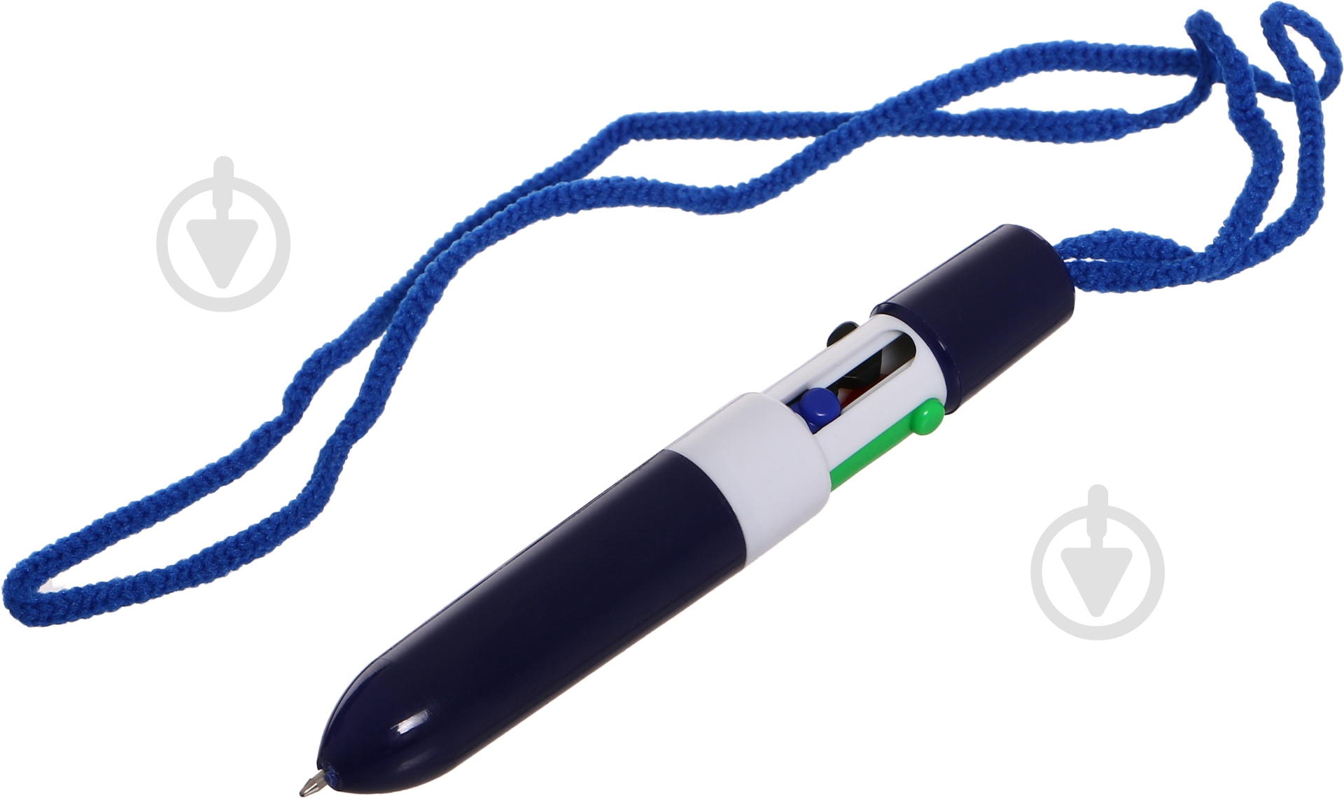 Ручка шариковая Centrum Rocket 4-цвета на тесьме 80465 - фото 1