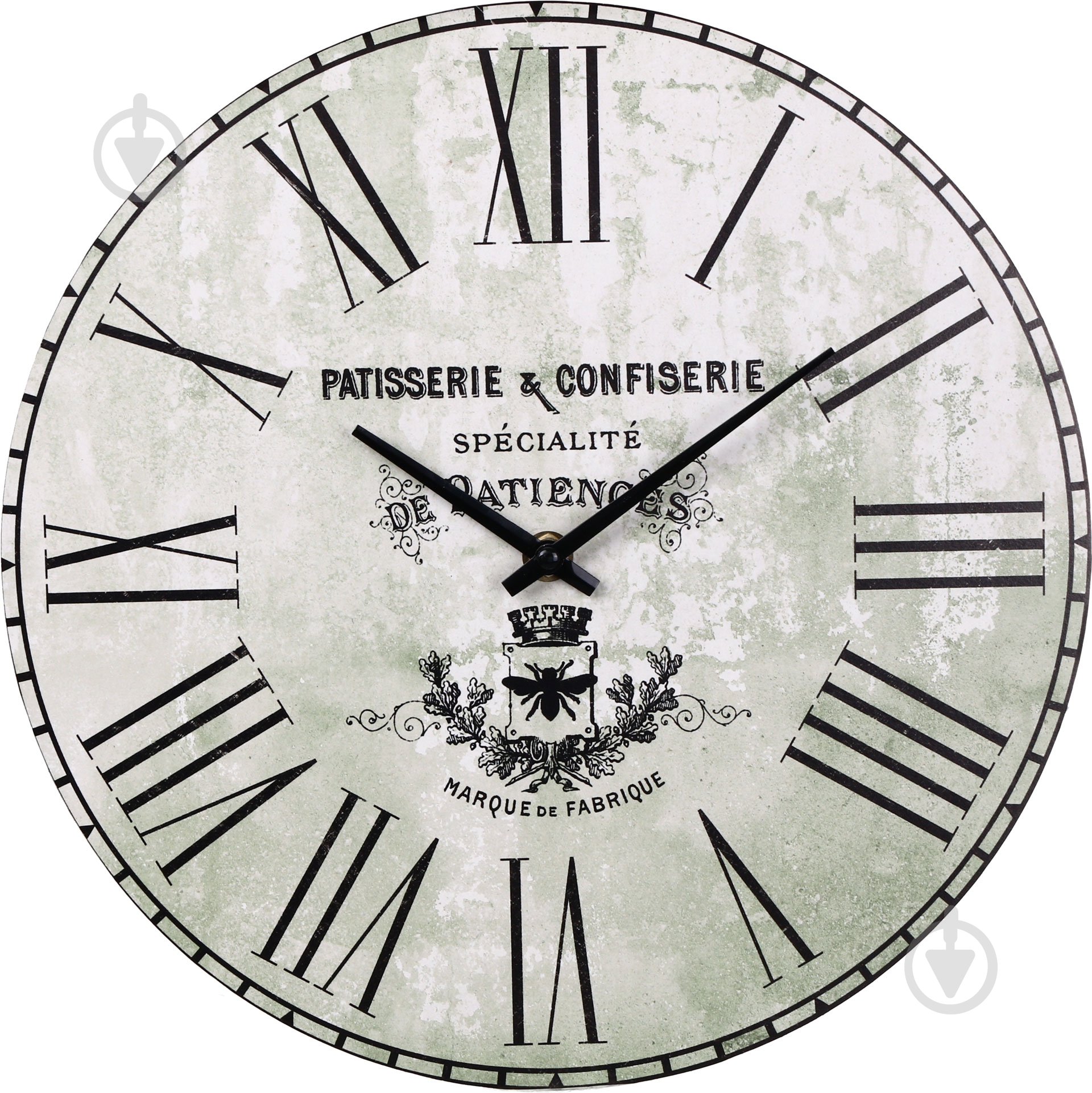 Часы Fly 30 см зеленые - фото 1