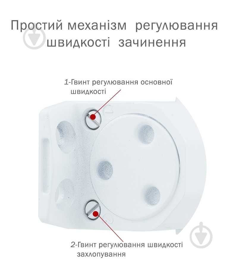 Доводчик дверной RYOBI D-1504 UNIV белый 80 кг - фото 3 Доводчик дверной RYOBI D-1504 UNIV белый 80 кг - фото 3