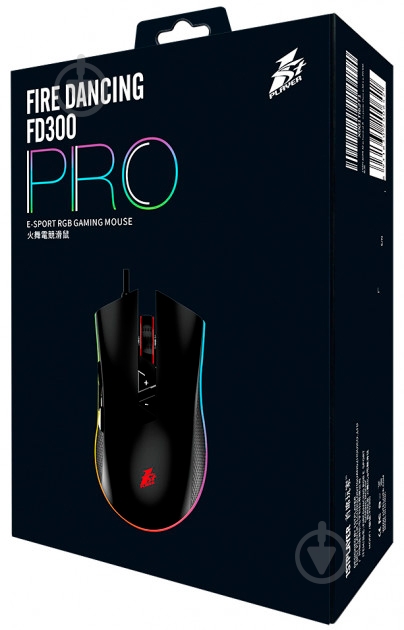 Мишка 1stPlayer FD300 Pro RGB Black USB (FD300 PRO) - фото 7