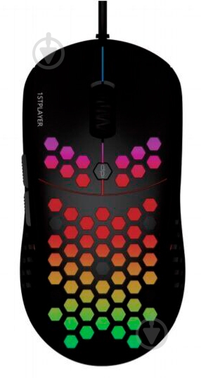Мышка 1stPlayer M6 RGB Black USB (1STPLAYER M6 ) - фото 1 Мышка 1stPlayer M6 RGB Black USB (1STPLAYER M6 ) - фото 1