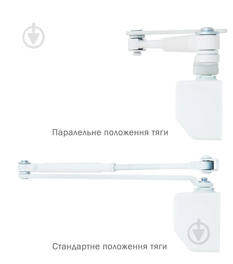 Доводчик дверной RYOBI D-1554 UNIV белый 80 кг - фото 6