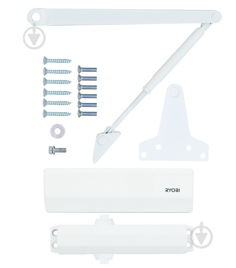 Доводчик дверной RYOBI D-1554 UNIV белый 80 кг - фото 5