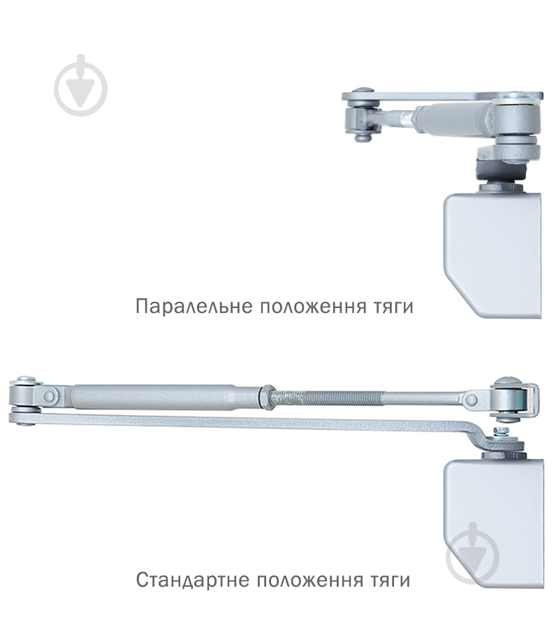 Доводчик дверной RYOBI D-1554 UNIV серый 80 кг - фото 6