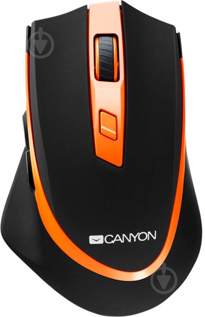 Мышка Canyon CNS-CMSW13BO black/orange - фото 1