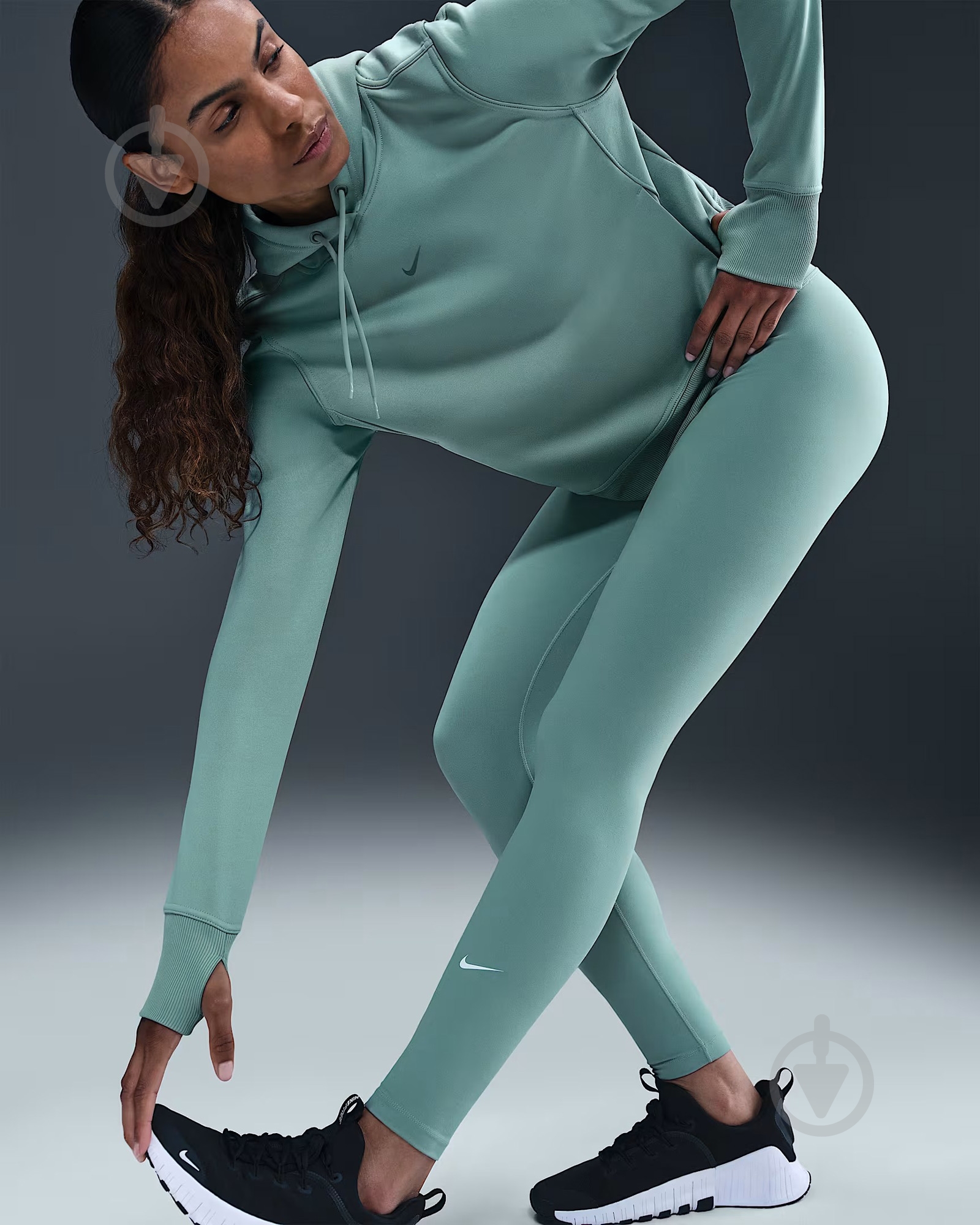 ᐉ Лосини W NK DF ONE HR TIGHT WT IB9382-017 р.L зелений • Краща