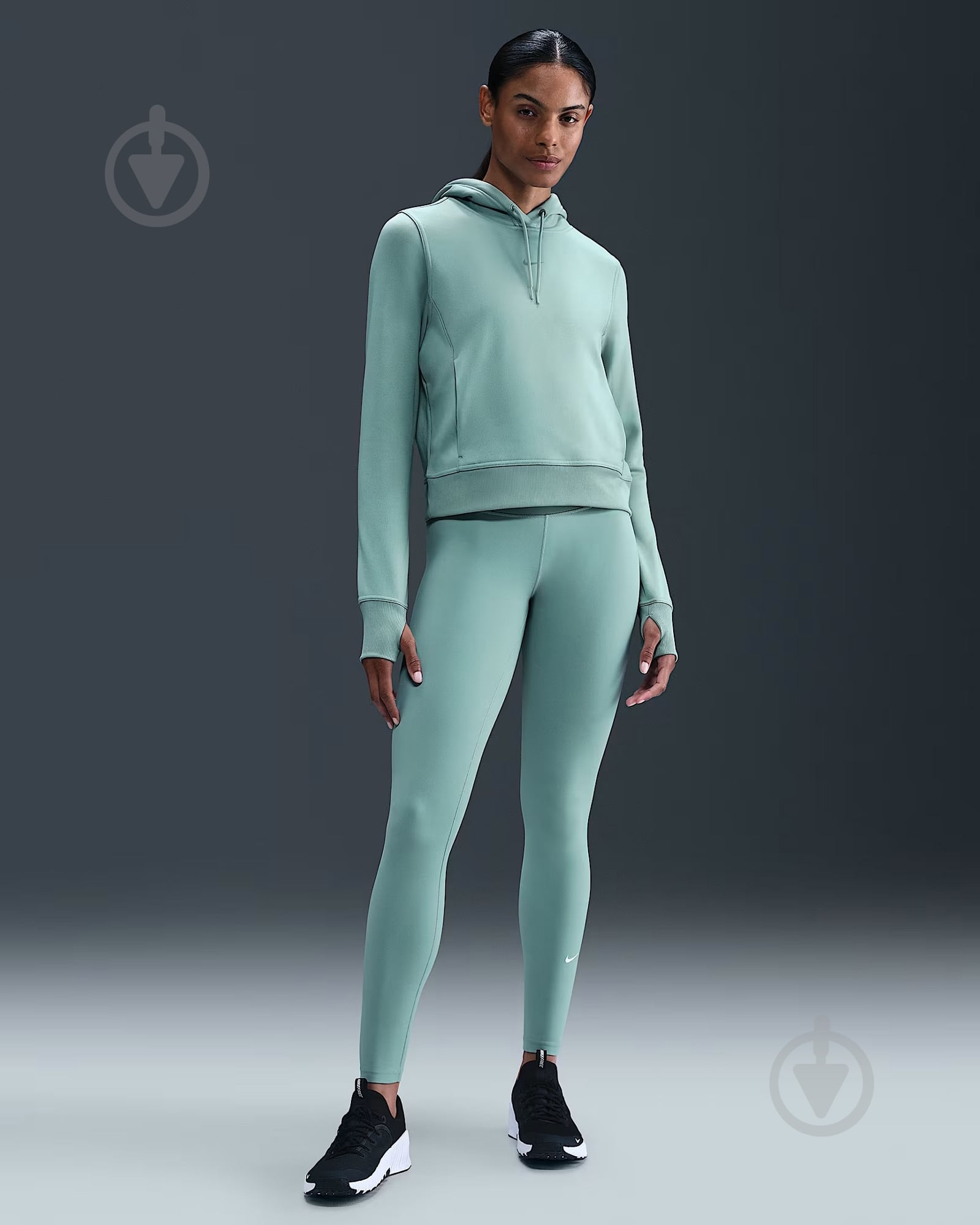 ᐉ Лосини W NK DF ONE HR TIGHT WT IB9382-017 р.L зелений • Краща