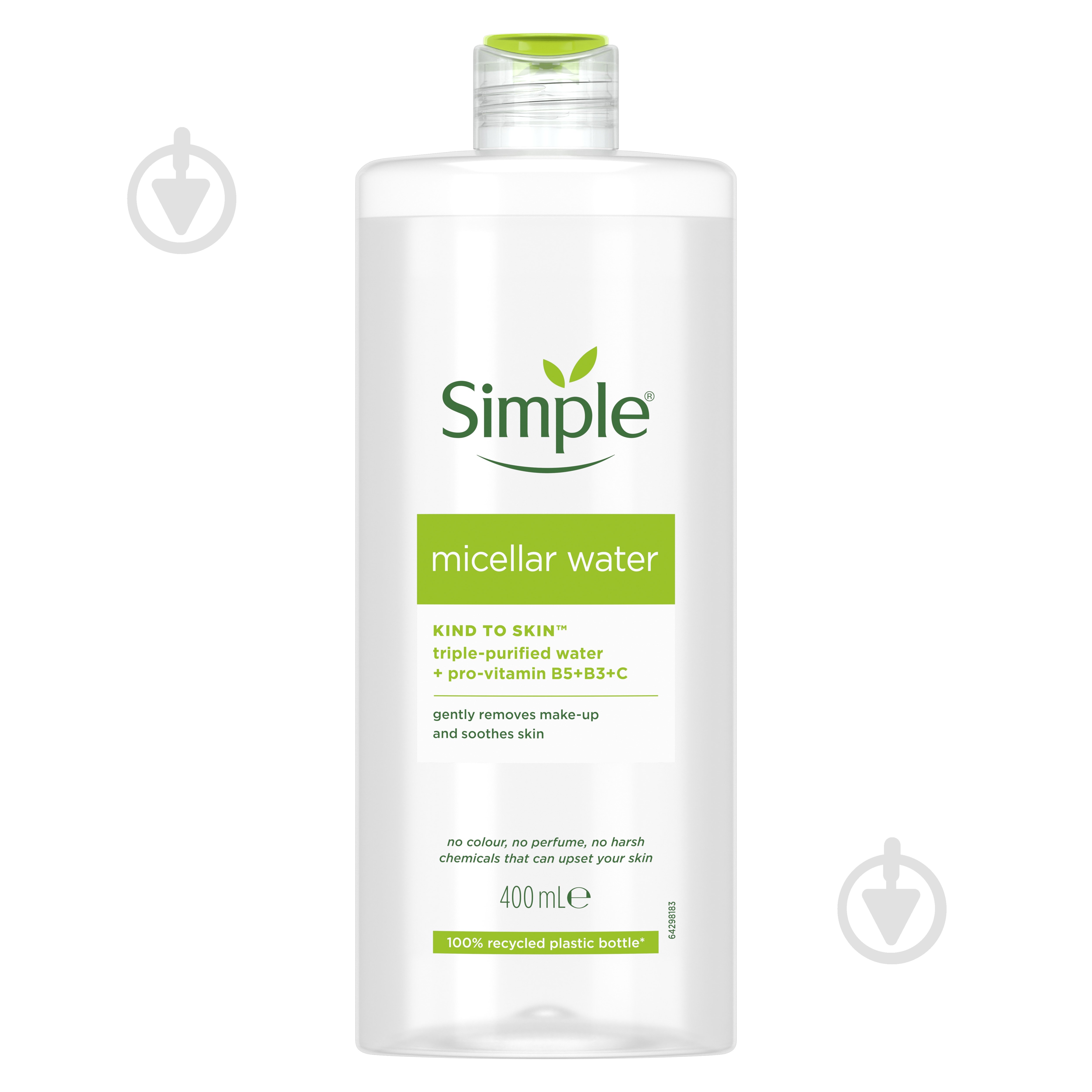 Мицеллярная вода SIMPLE Kind To Skin 400 мл - фото 1