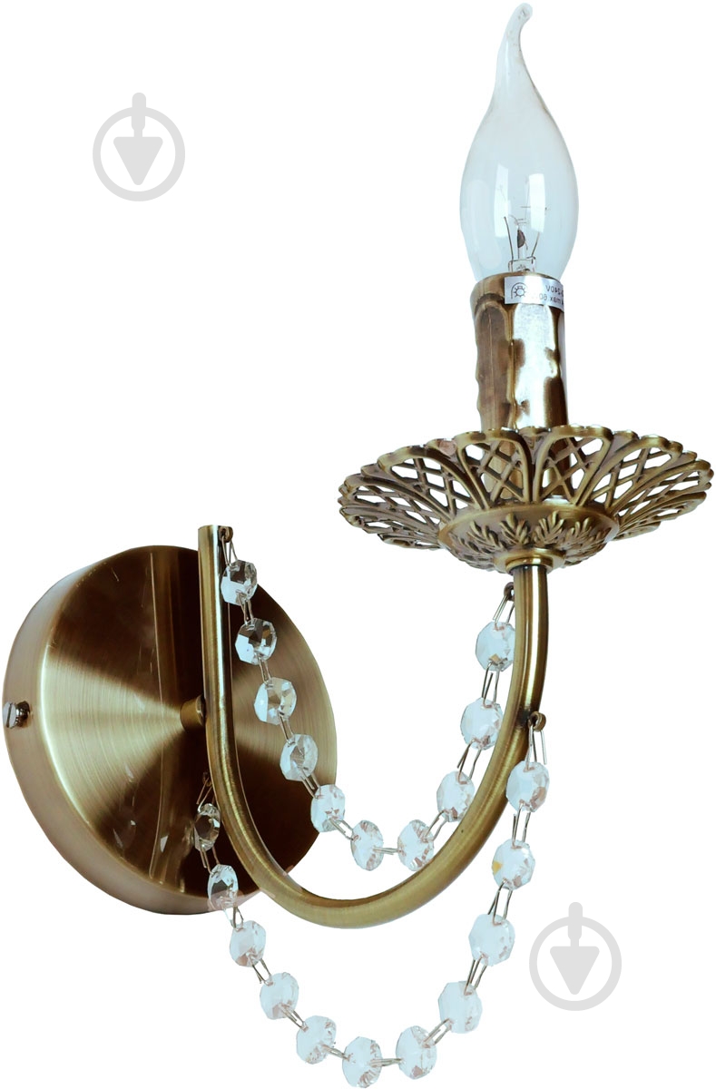 Бра Victoria Lighting Alison/AP1 1x40 Вт E14 бронза - фото 1 Бра Victoria Lighting Alison/AP1 1x40 Вт E14 бронза - фото 1