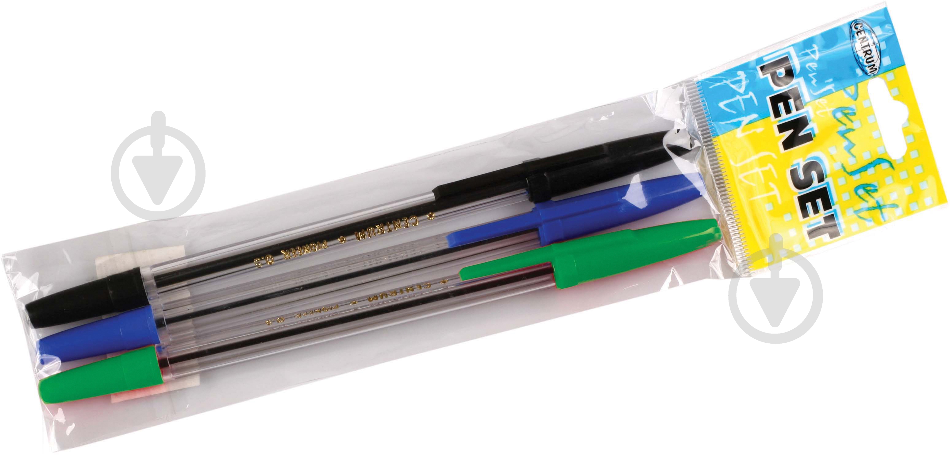 Набор ручек шариковых Centrum 82616 3 шт. - фото 1