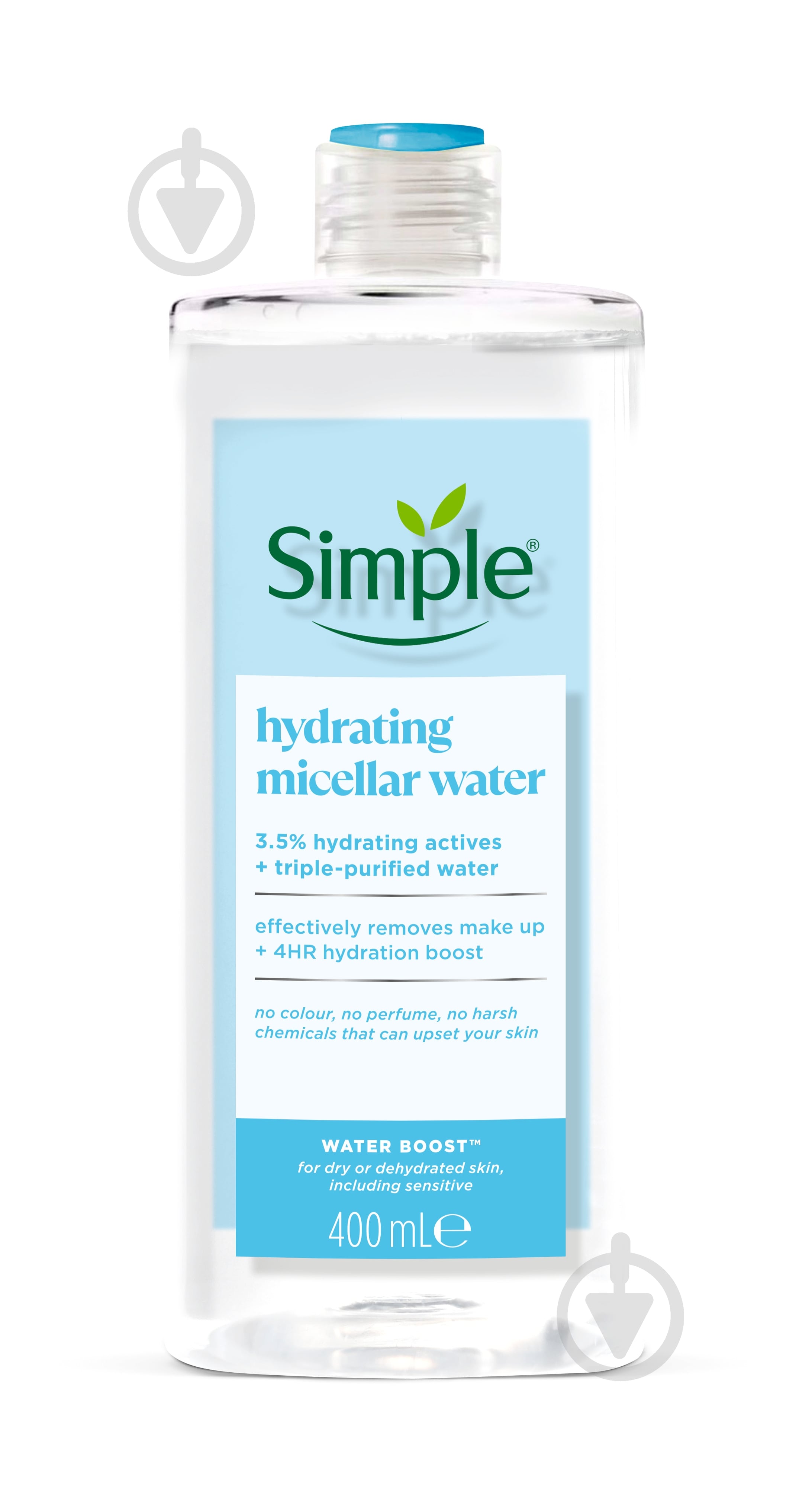 Мицеллярная вода SIMPLE Water Boost Simple 400 мл 400 мл - фото 1