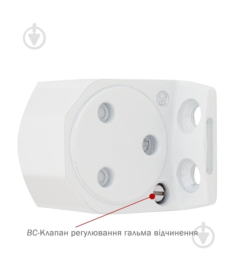 Доводчик дверной RYOBI DS-2055V BC STD_HO с фиксацией и ветровым тормозом белый 100 кг - фото 3