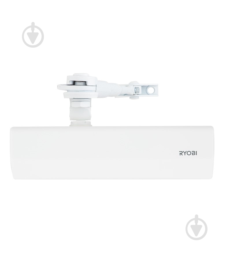 Доводчик дверной RYOBI DS-2055V BC STD_HO с фиксацией и ветровым тормозом белый 100 кг - фото 1