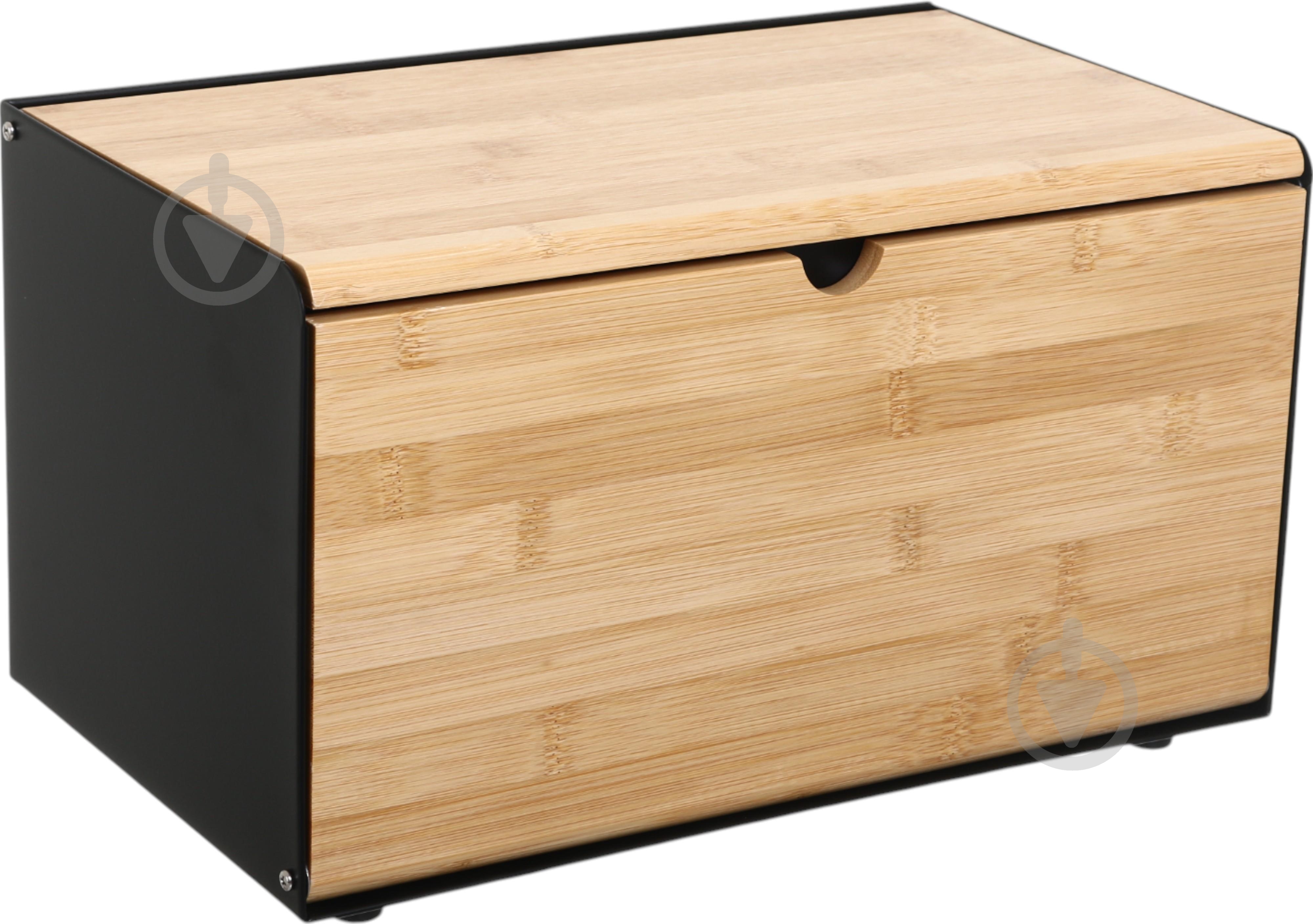 ᐉ Хлібниця Flamberg Premium Woody 35x21x20,7 см чорний • Краща