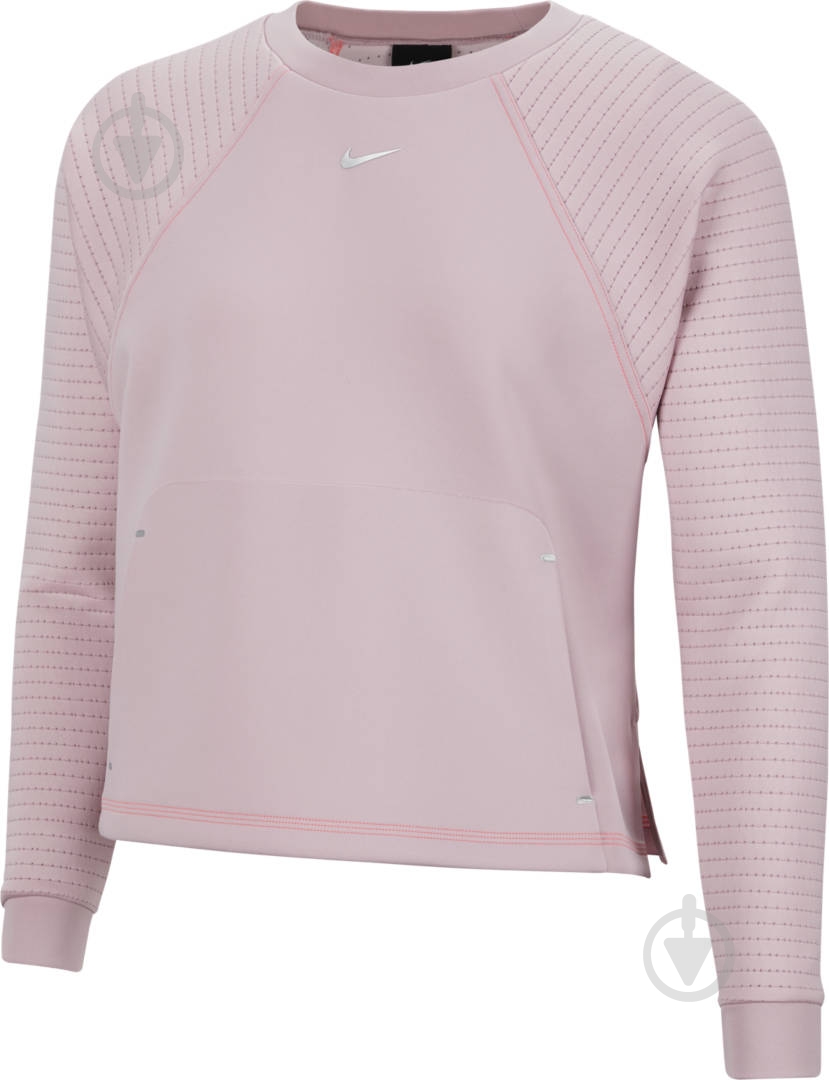Джемпер Nike W NP LUX CLN DRY FLEECE CREW CU5745-516 р. M розовый - фото 1