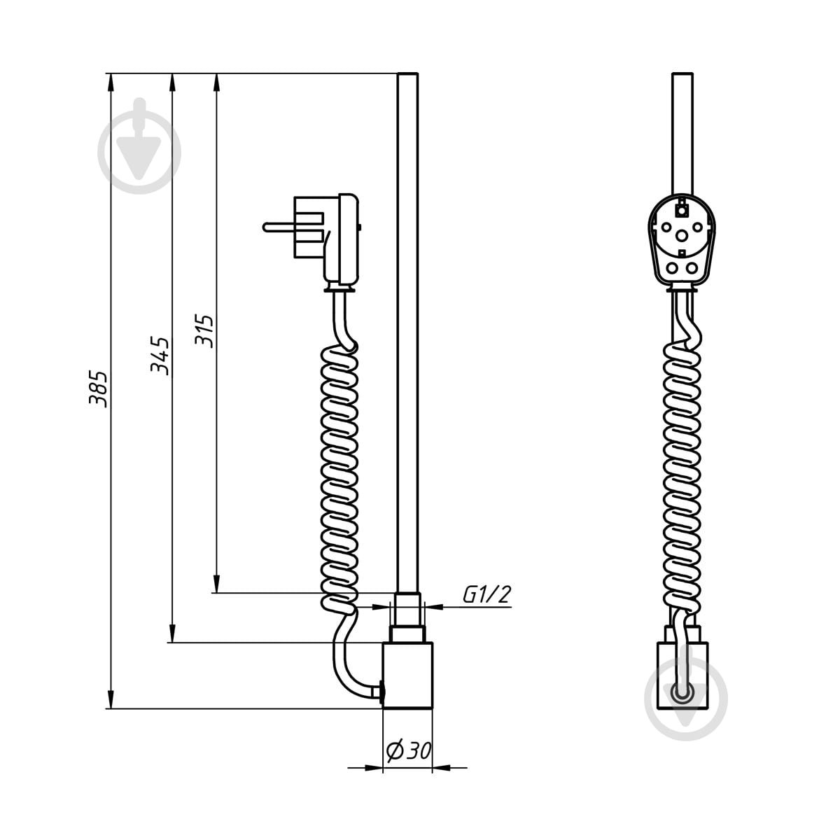 ТЭН NAVIN Basic 300W белый, с таймером (20-127031-3030) - фото 4
