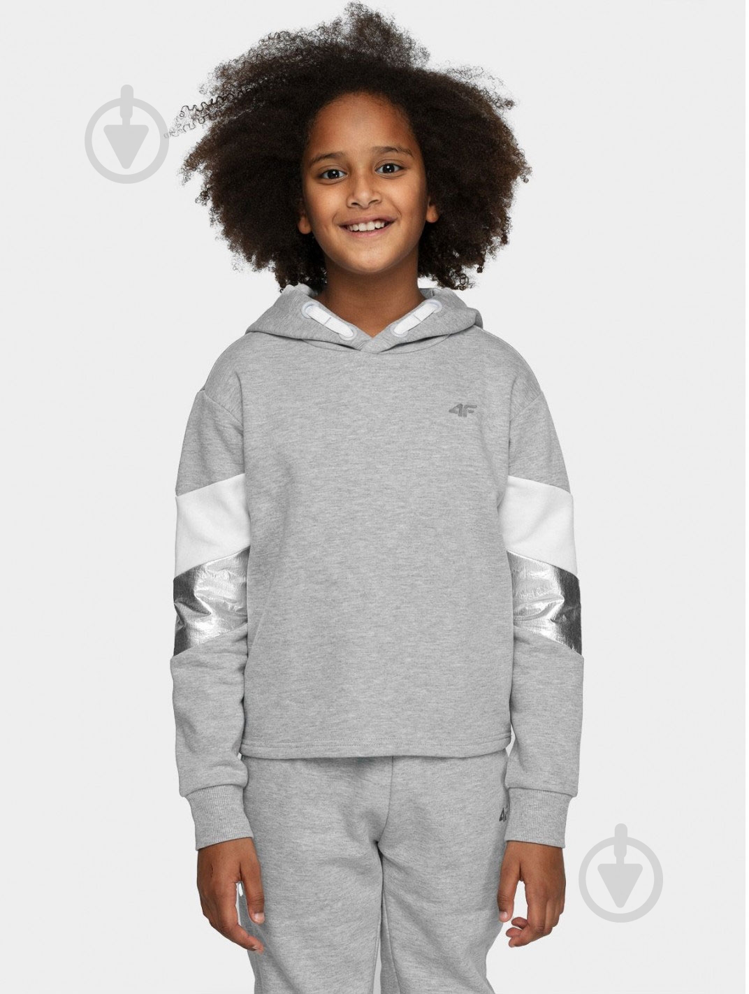 Свитшот 4F JBLD005-27 р.146 серый - фото 1