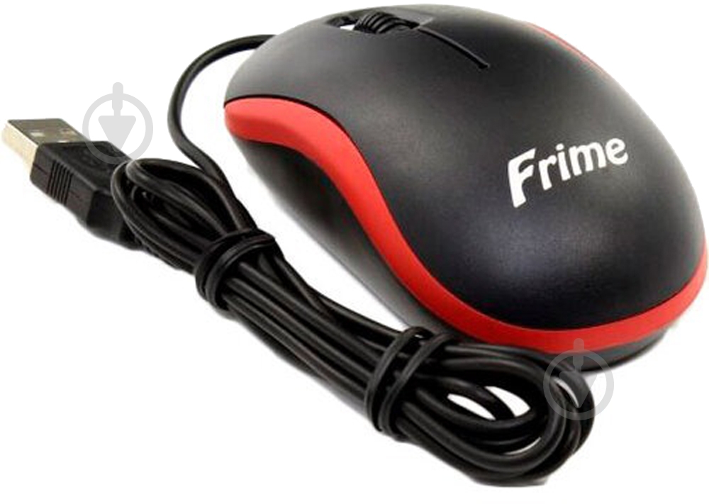 Мышка Frime FM-010 Black/Red USB (FM-010BR) - фото 2