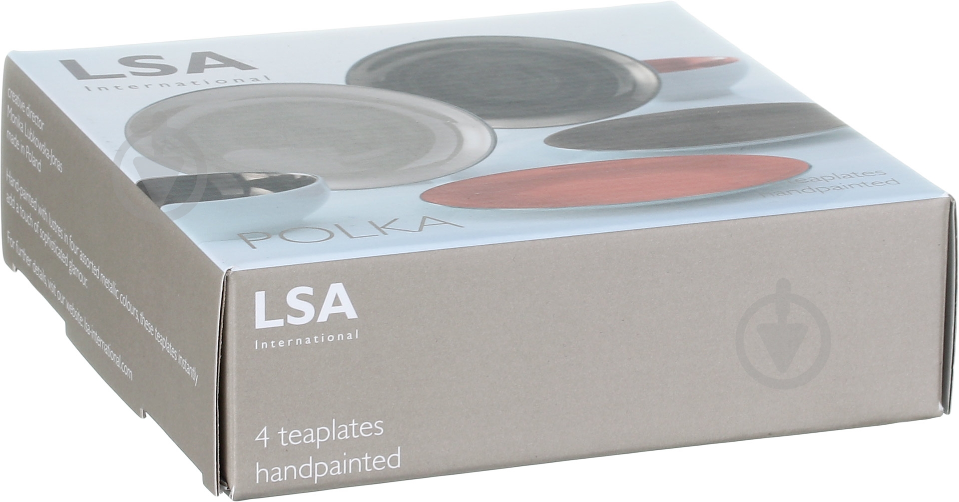 Набір блюдець LSA Metallics Polka 16 см 4 шт. - фото 11 Набір блюдець LSA Metallics Polka 16 см 4 шт. - фото 11