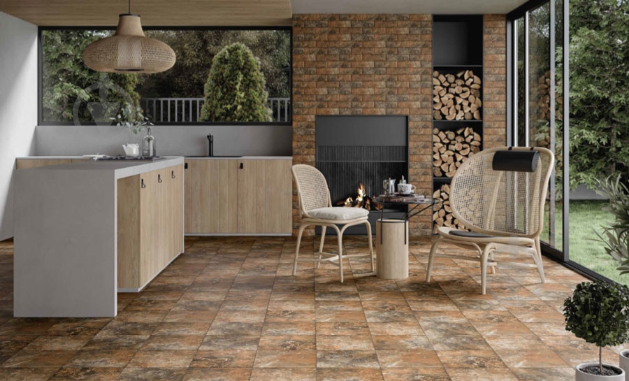 Клинкерная плитка Ceramika Paradyz Arteon brown elewacja 24,5х6,6 см (new 60127159) - фото 4