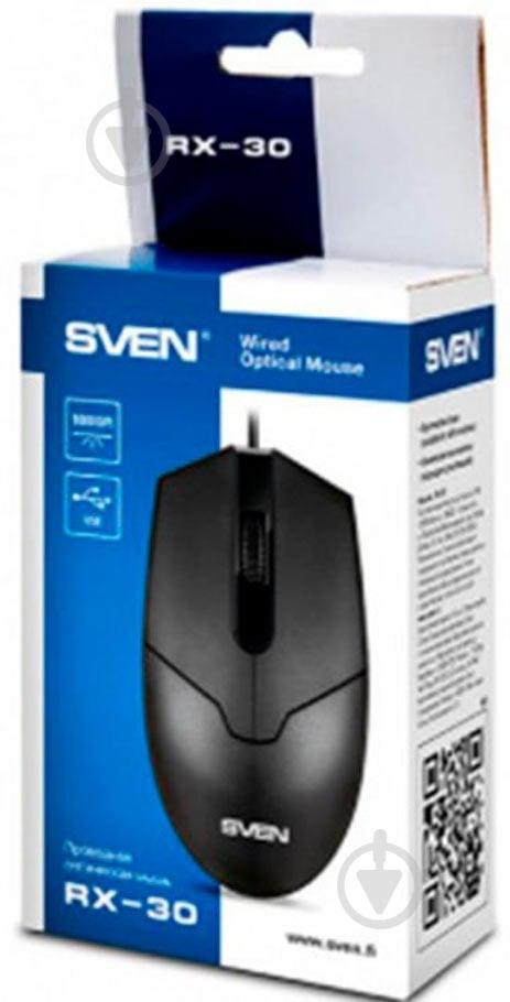 Мишка Sven RX-30 black USB - фото 4