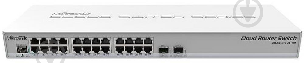 Коммутатор Mikrotik CRS326-24G-2S+RM - фото 1