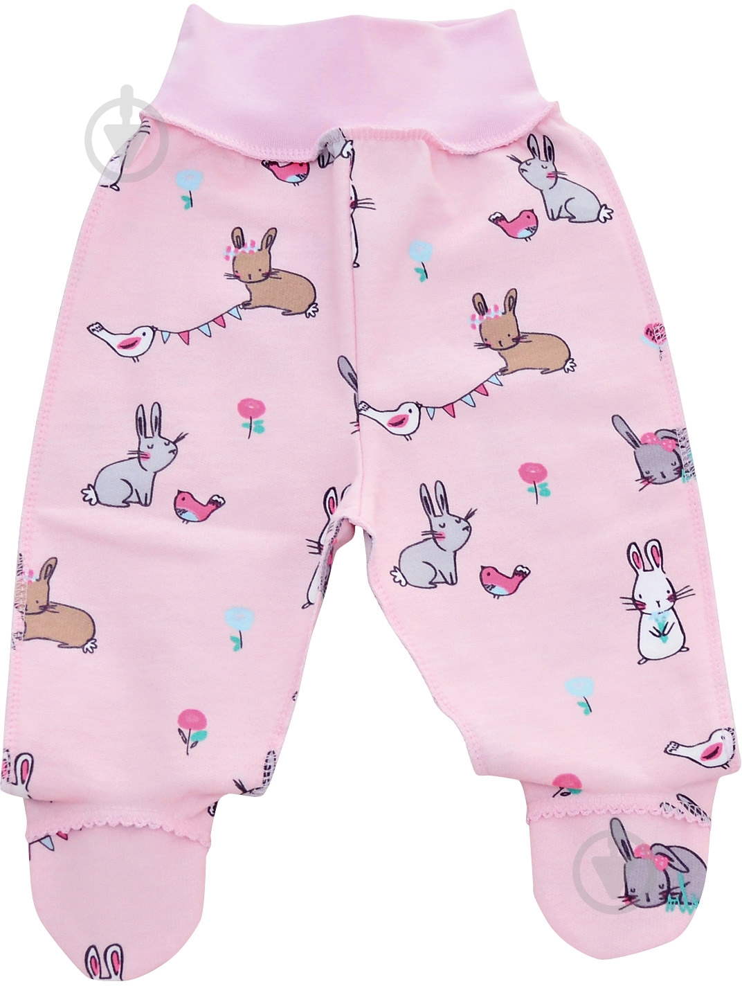 Ползунки для девочек Minikin р.56 розовый с рисунком 21720156 - фото 1