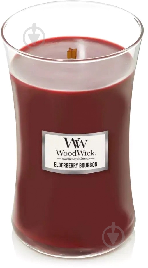 Свеча ароматическая Woodwick Large Elderberry Bourbon 609 г - фото 1