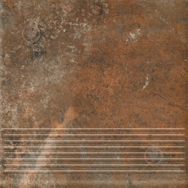Клинкерная плитка Ceramika Paradyz Arteon brown stopnica prosta 30х30 см (new 60127174) - фото 1