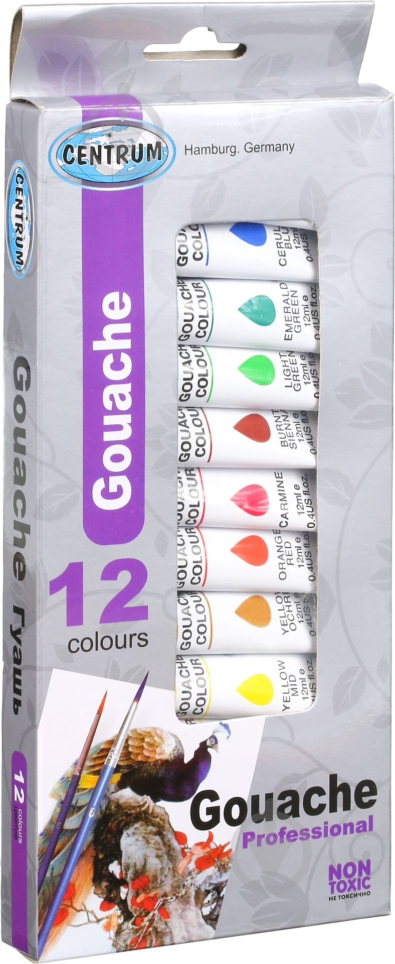 Гуашь 83551 12 шт. 12 мл Centrum - фото 1 Гуашь 83551 12 шт. 12 мл Centrum - фото 1