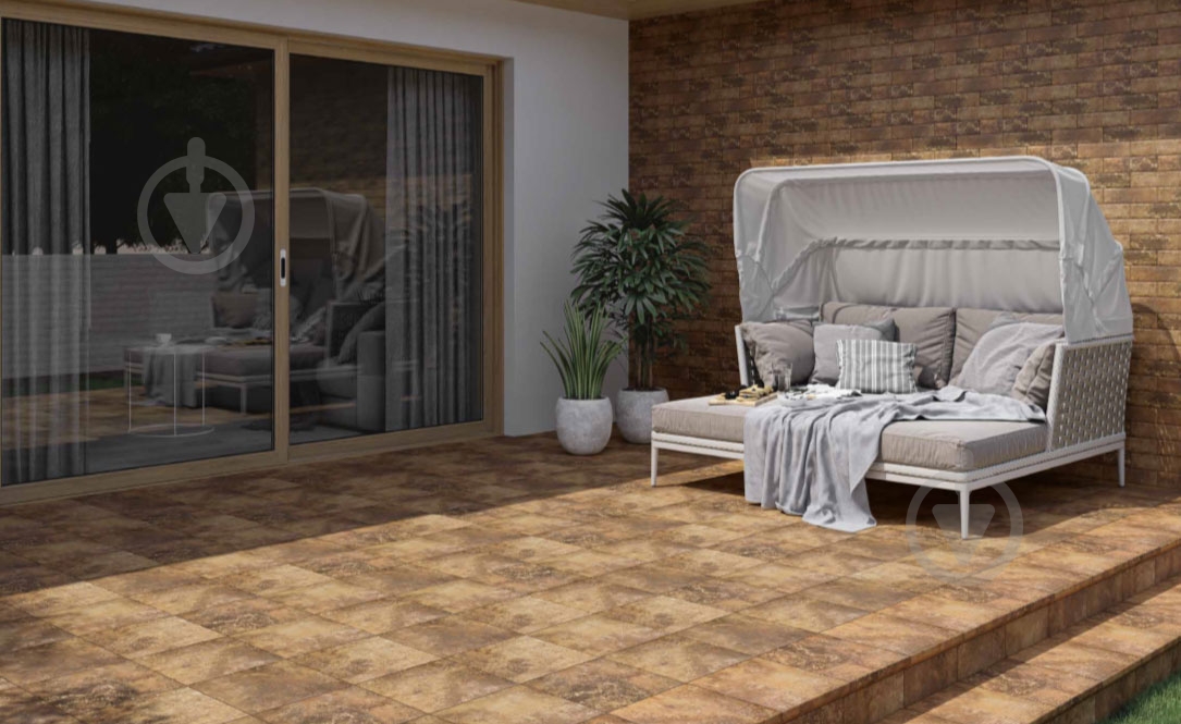 Клинкерная плитка Ceramika Paradyz Arteon ochra stopnica prosta 30х30 см (new 60127164) - фото 5