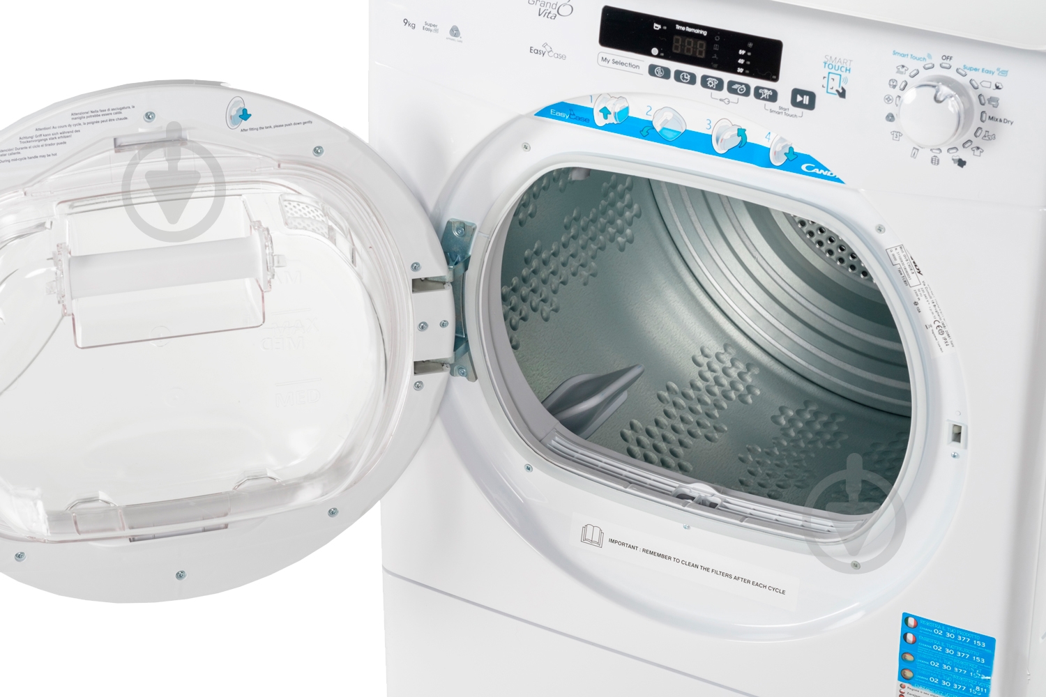 Сушильная машина Candy GVS C10DE-S - фото 5 Сушильная машина Candy GVS C10DE-S - фото 5