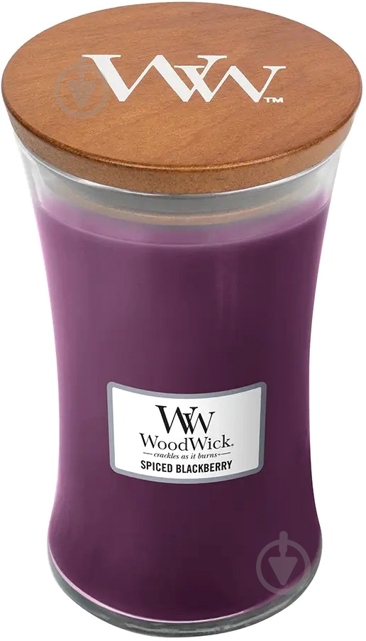 Свічка ароматична Woodwick Large Spiced Blackberry 609 г - фото 1